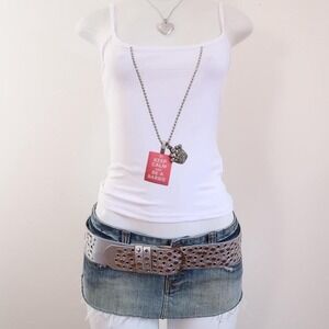 y2k keep calm be a barbie cami pink graphic spaghetti strap S